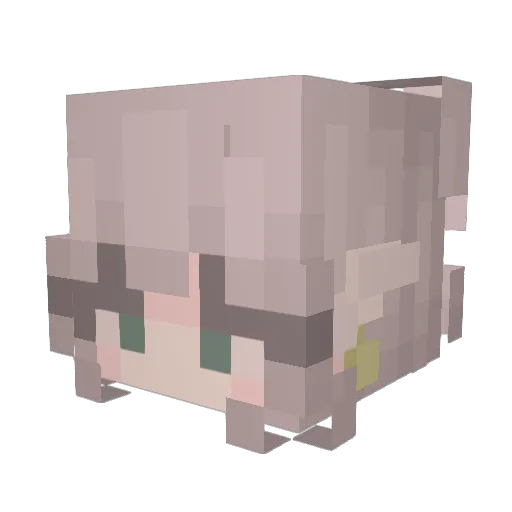 Monsterfinn22 Minecraft avatar head, 3D render