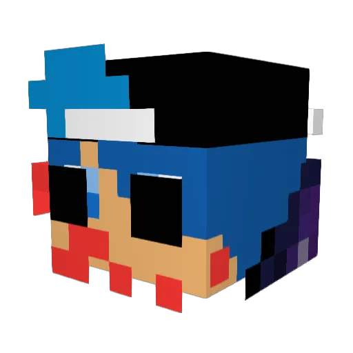 Monsterpavlos006 Minecraft avatar head, 3D render