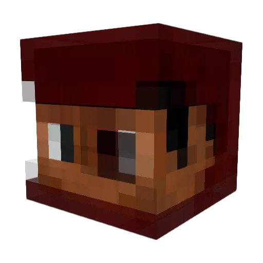 Monsterrible Minecraft avatar head, 3D render