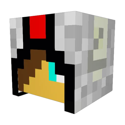 Monsters_306 Minecraft avatar head, 3D render