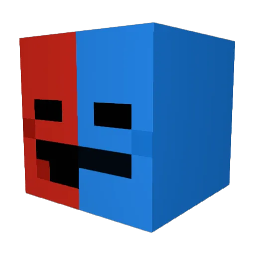 Monstertraktor Minecraft avatar head, 3D render