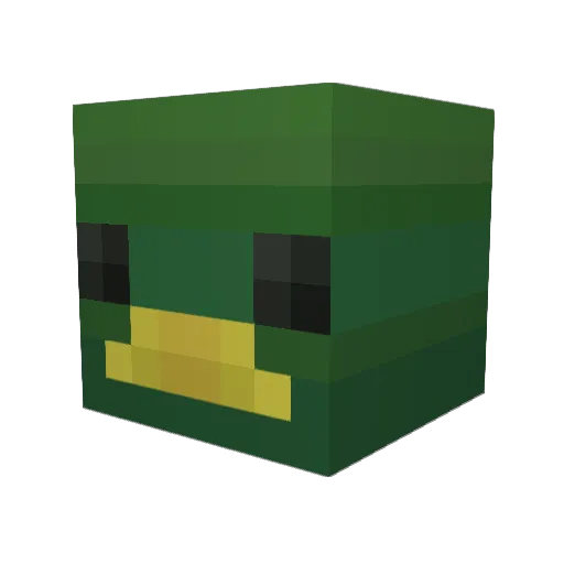 MonsterusCow Minecraft avatar head, 3D render