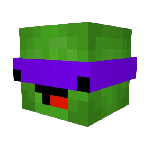 MonstreGamer Minecraft avatar head, 3D render