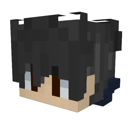 MonstroX722 Minecraft avatar head, 3D render