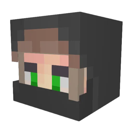 MonstrousFrost Minecraft avatar head, 3D render