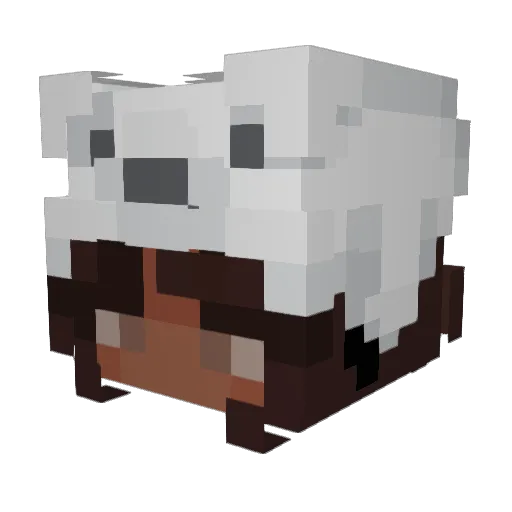 Monstxr_ Minecraft avatar head, 3D render