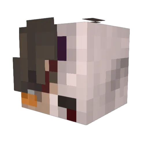 Monsy_n Minecraft avatar head, 3D render