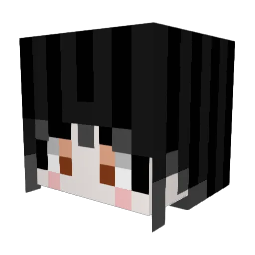 MontaGGro Minecraft avatar head, 3D render