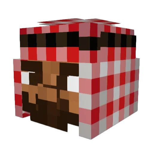 Montaser47 Minecraft avatar head, 3D render
