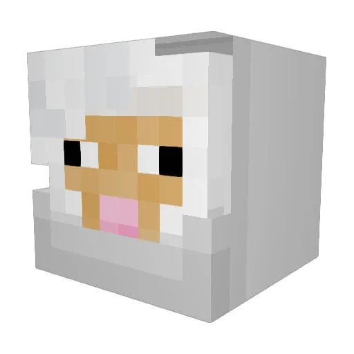 Montauciel Minecraft avatar head, 3D render