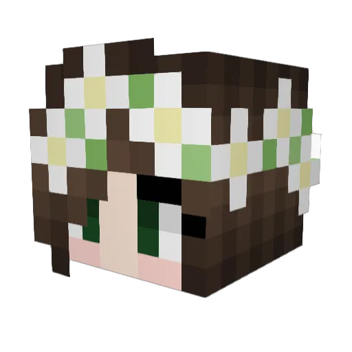 MonteIsland Minecraft avatar head, 3D render