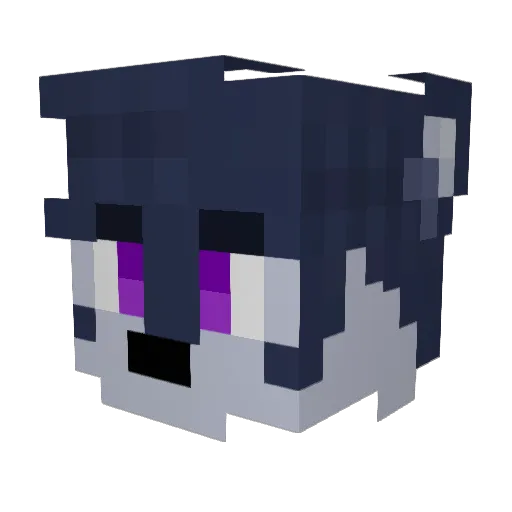 Montehh Minecraft avatar head, 3D render