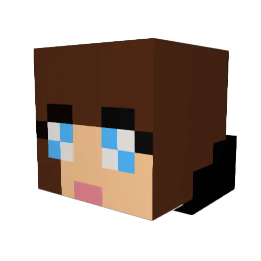 Monteith100 Minecraft avatar head, 3D render