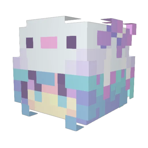 Montella Minecraft avatar head, 3D render
