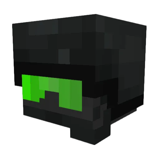 Monteredd Minecraft avatar head, 3D render