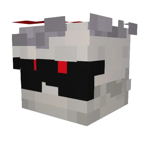 MontersPy Minecraft avatar head, 3D render