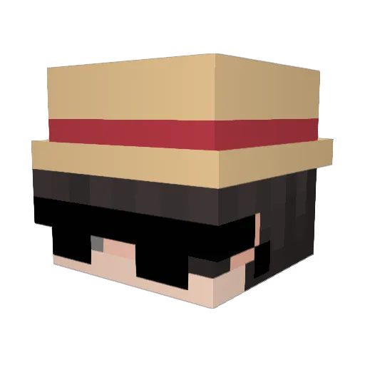 Montez150 Minecraft avatar head, 3D render