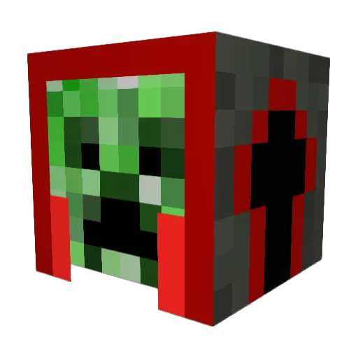 Montezuma_II Minecraft avatar head, 3D render