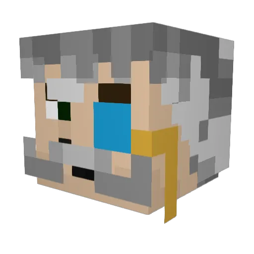 Montgomery_P_SK Minecraft avatar head, 3D render
