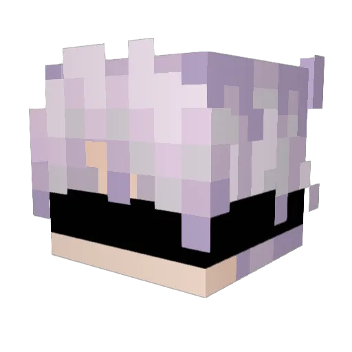 Monthex Minecraft avatar head, 3D render