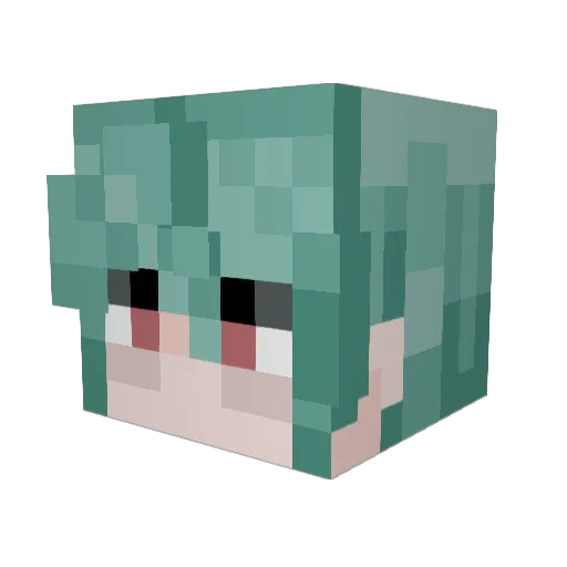 Monthorns Minecraft avatar head, 3D render