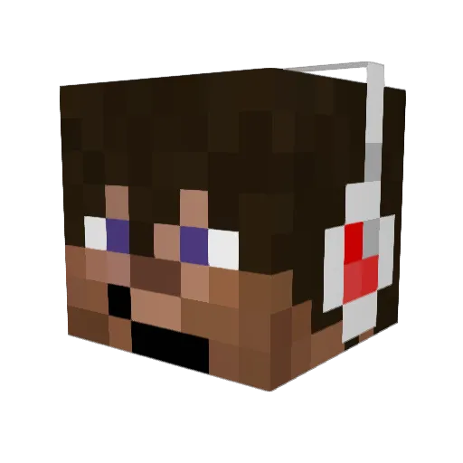 Monti_Bonti Minecraft avatar head, 3D render