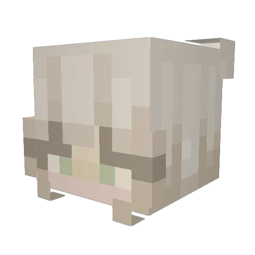 Montifies Minecraft avatar head, 3D render