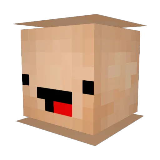 Montipaul Minecraft avatar head, 3D render