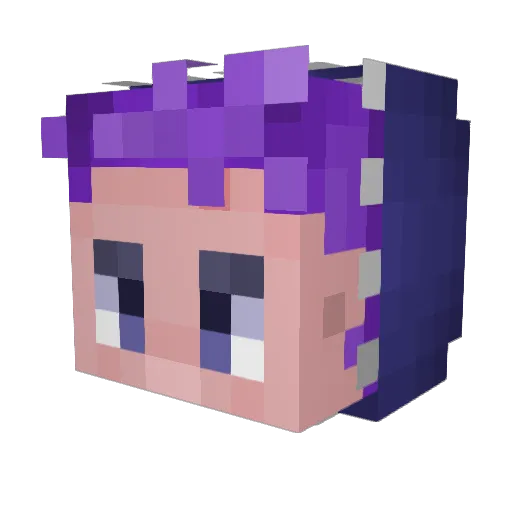 Montium Minecraft avatar head, 3D render