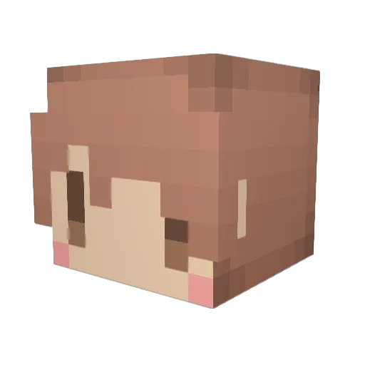 Montley_Leonard Minecraft avatar head, 3D render