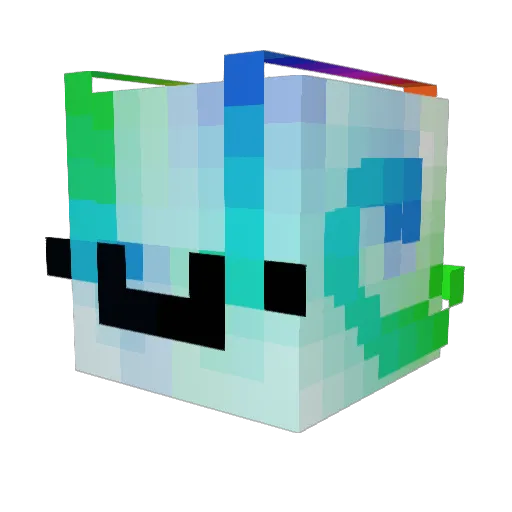 MontrealElsie Minecraft avatar head, 3D render