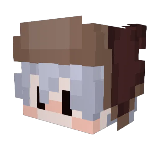 Montue_19 Minecraft avatar head, 3D render