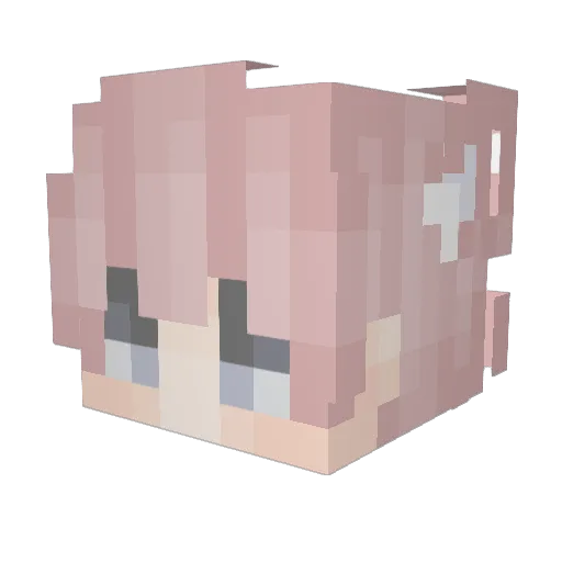 Monty3302 Minecraft avatar head, 3D render