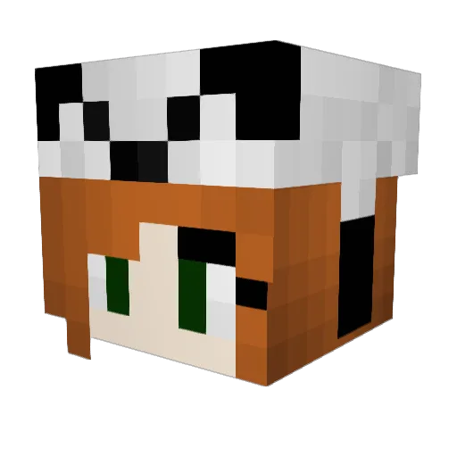 MontyB613 Minecraft avatar head, 3D render