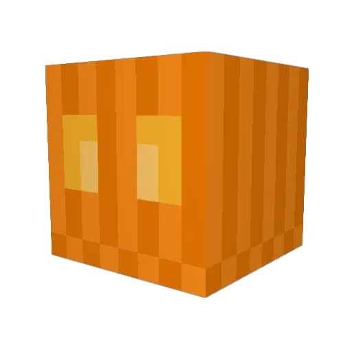 MontyCrispy Minecraft avatar head, 3D render