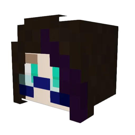 MontyMurder Minecraft avatar head, 3D render
