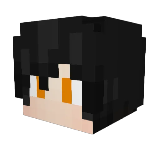 MontyVan Minecraft avatar head, 3D render