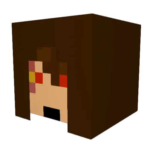 Montyb8 Minecraft avatar head, 3D render