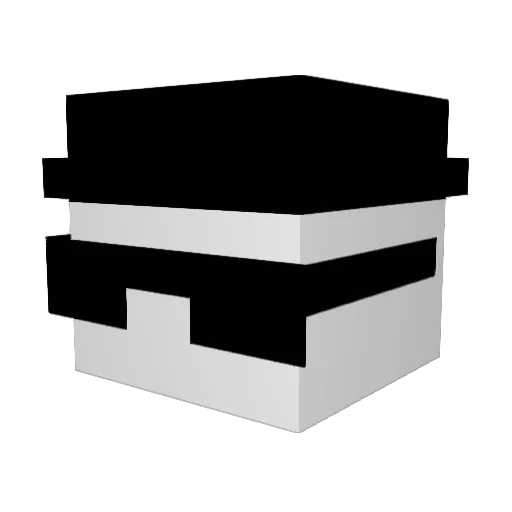Mony1123 Minecraft avatar head, 3D render