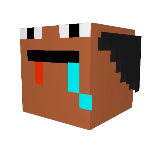 Mony__ Minecraft avatar head, 3D render