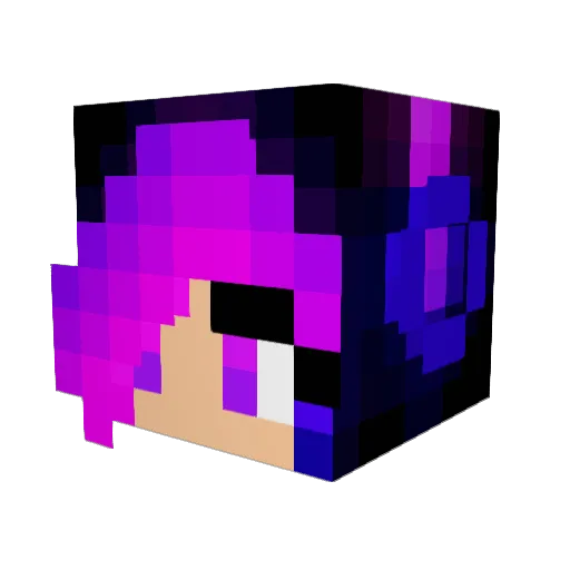 Monyy_7 Minecraft avatar head, 3D render