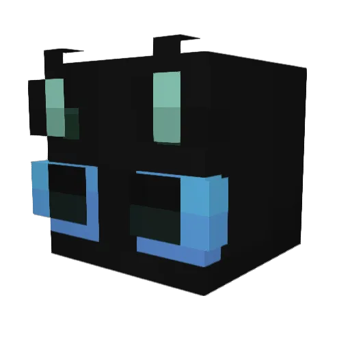 Monzho Minecraft avatar head, 3D render