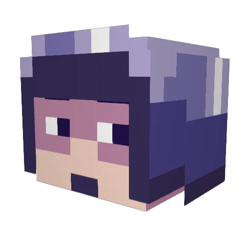 Monzkat Minecraft avatar head, 3D render