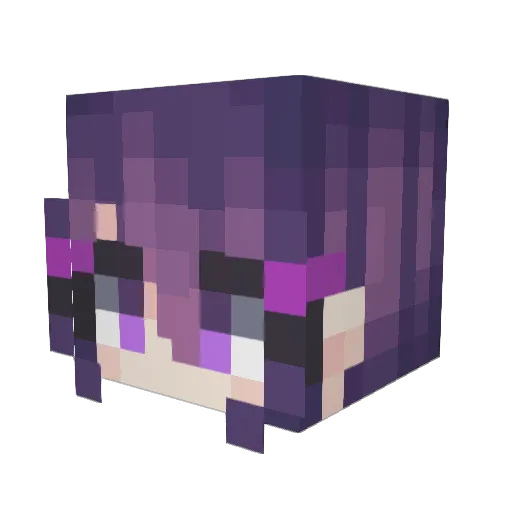 Moo1706 Minecraft avatar head, 3D render