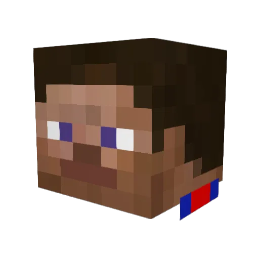 MooBalloon Minecraft avatar head, 3D render