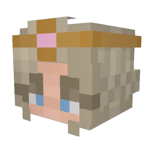 MooBear6 Minecraft avatar head, 3D render