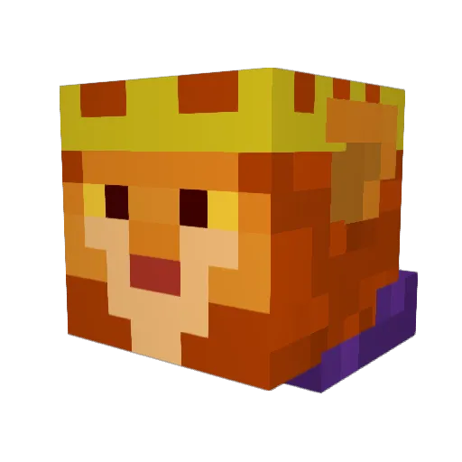 MooFossa Minecraft avatar head, 3D render