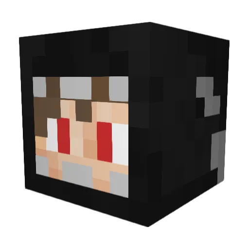 MooHaa112 Minecraft avatar head, 3D render
