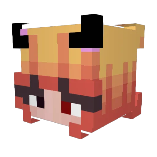 MooMooTheMonarch Minecraft avatar head, 3D render