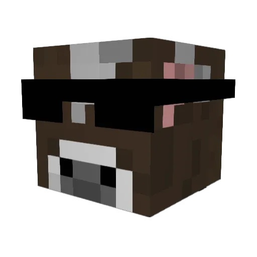 MooMoo_4_Dayz Minecraft avatar head, 3D render